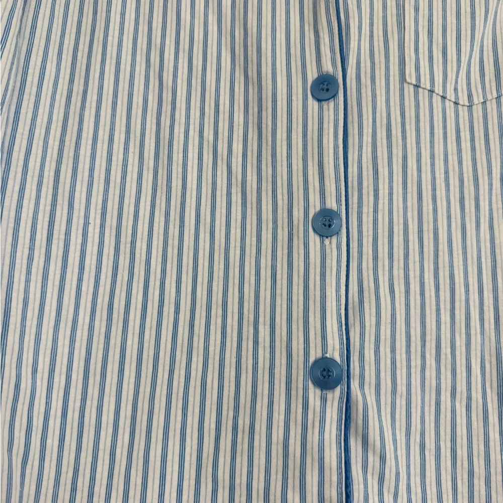 Kim Rogers Light Blue Striped Shirt - Picture 3 of 4